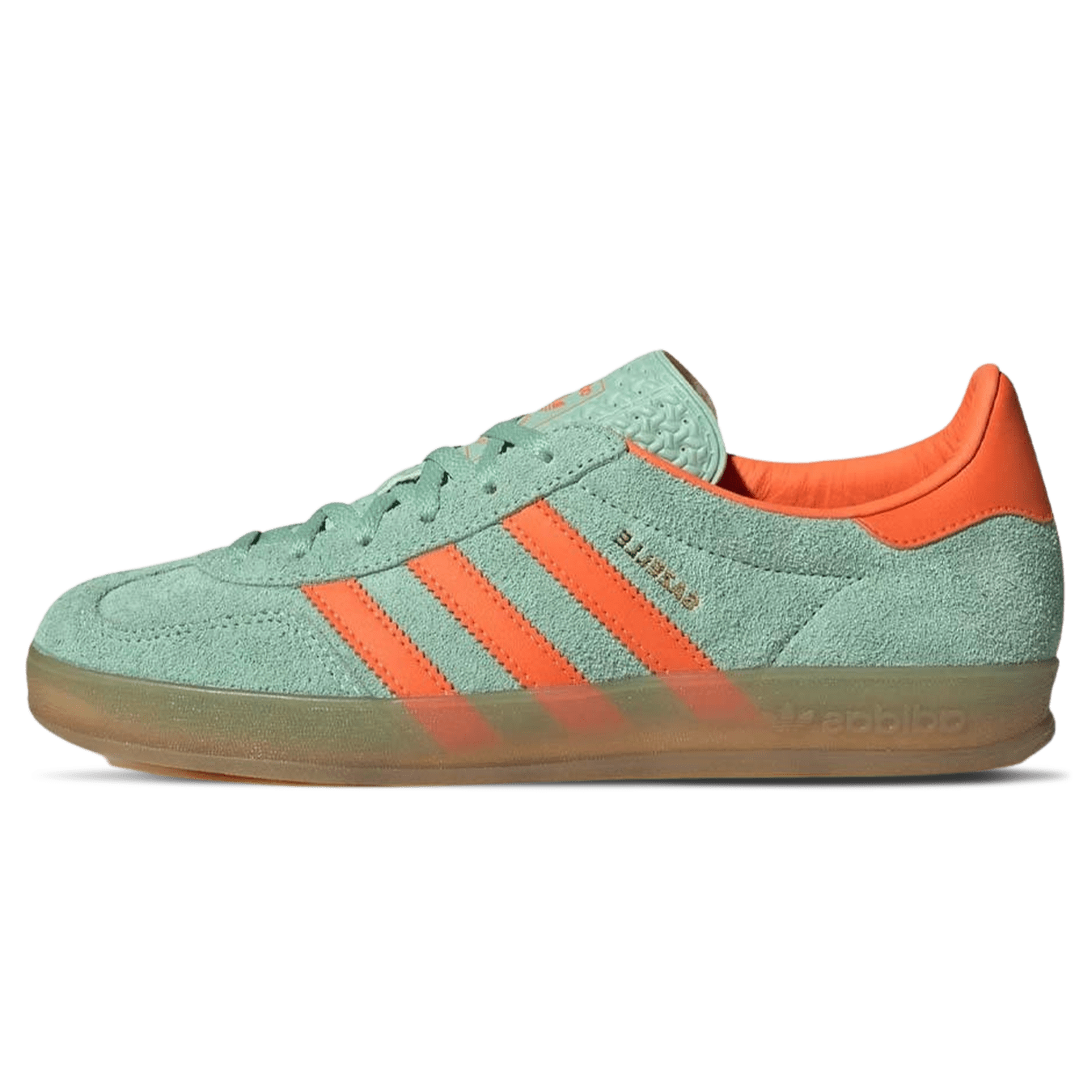 Adidas Gazelle Indoor Wmns 'Pulse Mint Solar Orange' — UK 3.5 | EU 36 | US 4 — Front View