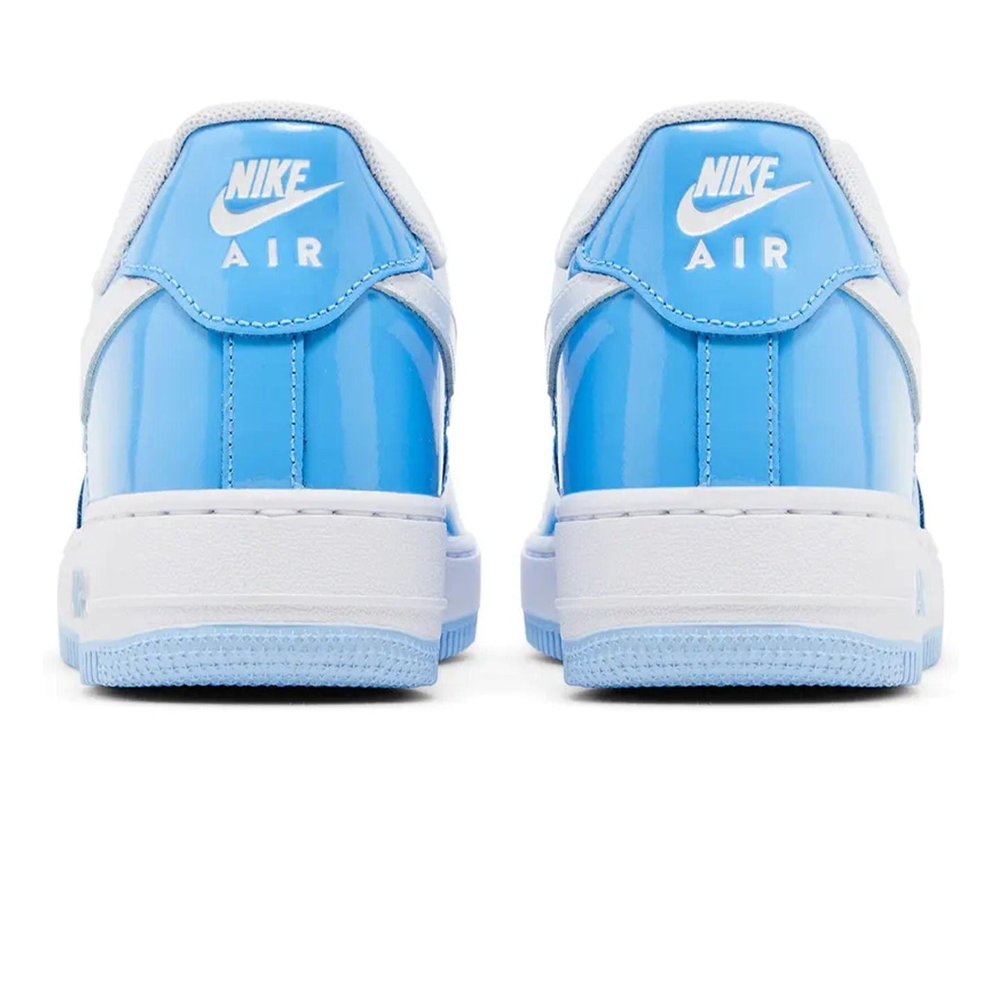 Nike Air Force 1 '07 LV8 'Psychic Blue Patent' — UK 3 | EU 35.5 | US 3.5 — Detail View