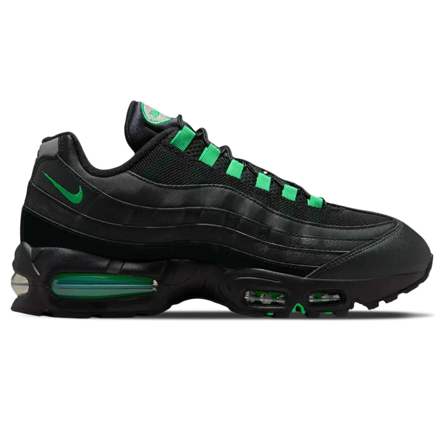 Nike Air Max 95 OG 'Black Green Shock' — UK 3 | EU 35.5 | US 3.5 — Side View