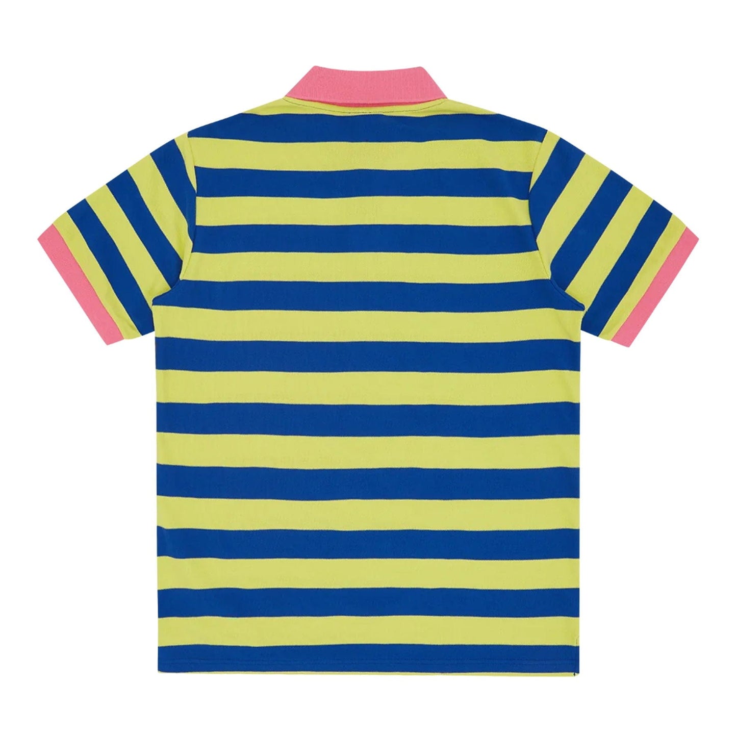 ICECREAM Cones and Bones Striped Polo Shirt 'Slime Green / Blue Stripe' — XXS — Side View