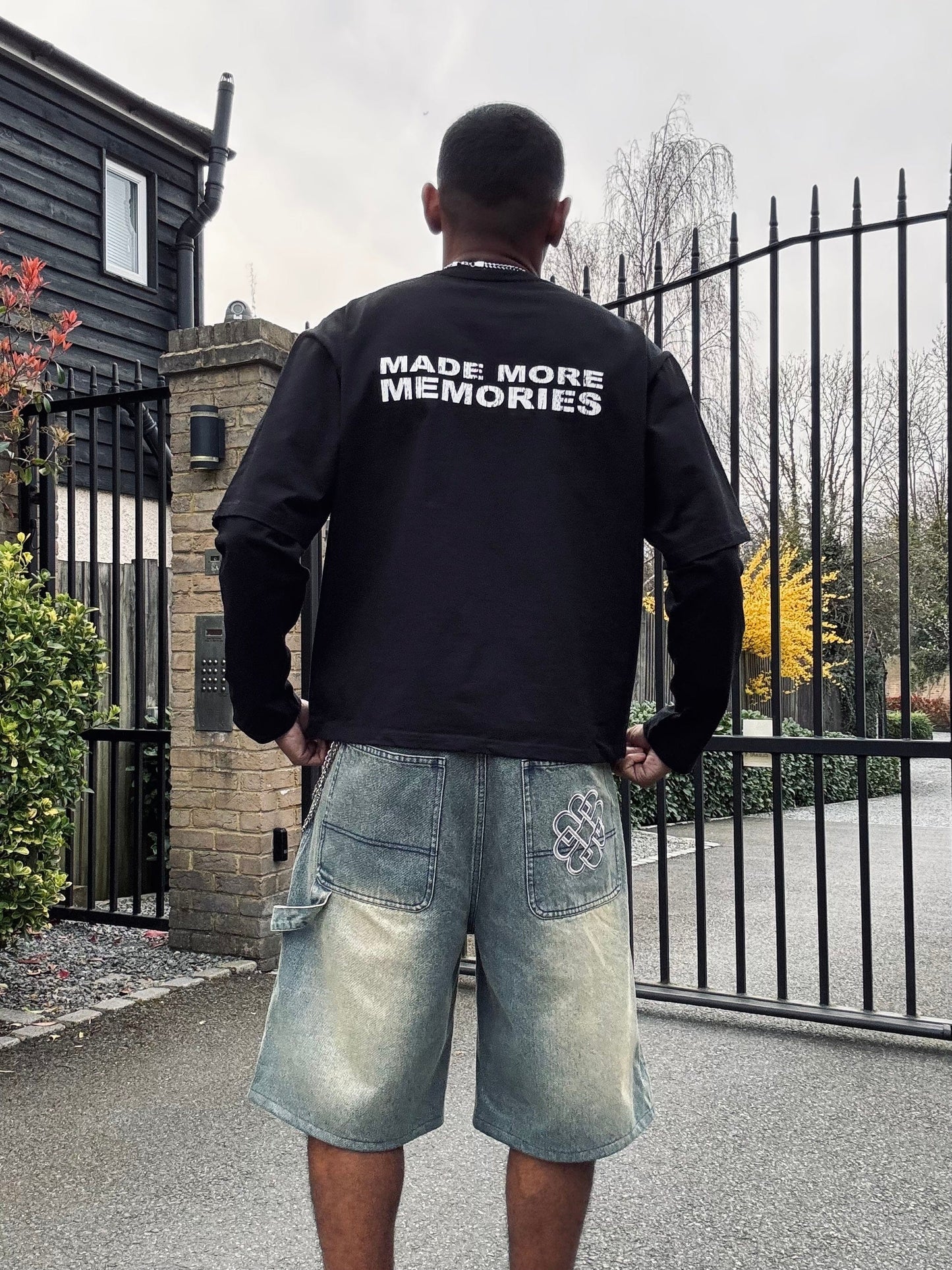 Benir Clothing Made Many Mistakes T-Shirt - Black — XS — Detail View