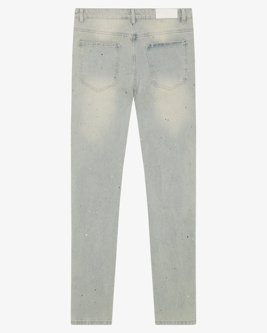 Magiri Indigo Painted Slim Jeans 'Blue' — Light Blue — Size 28 — Side View
