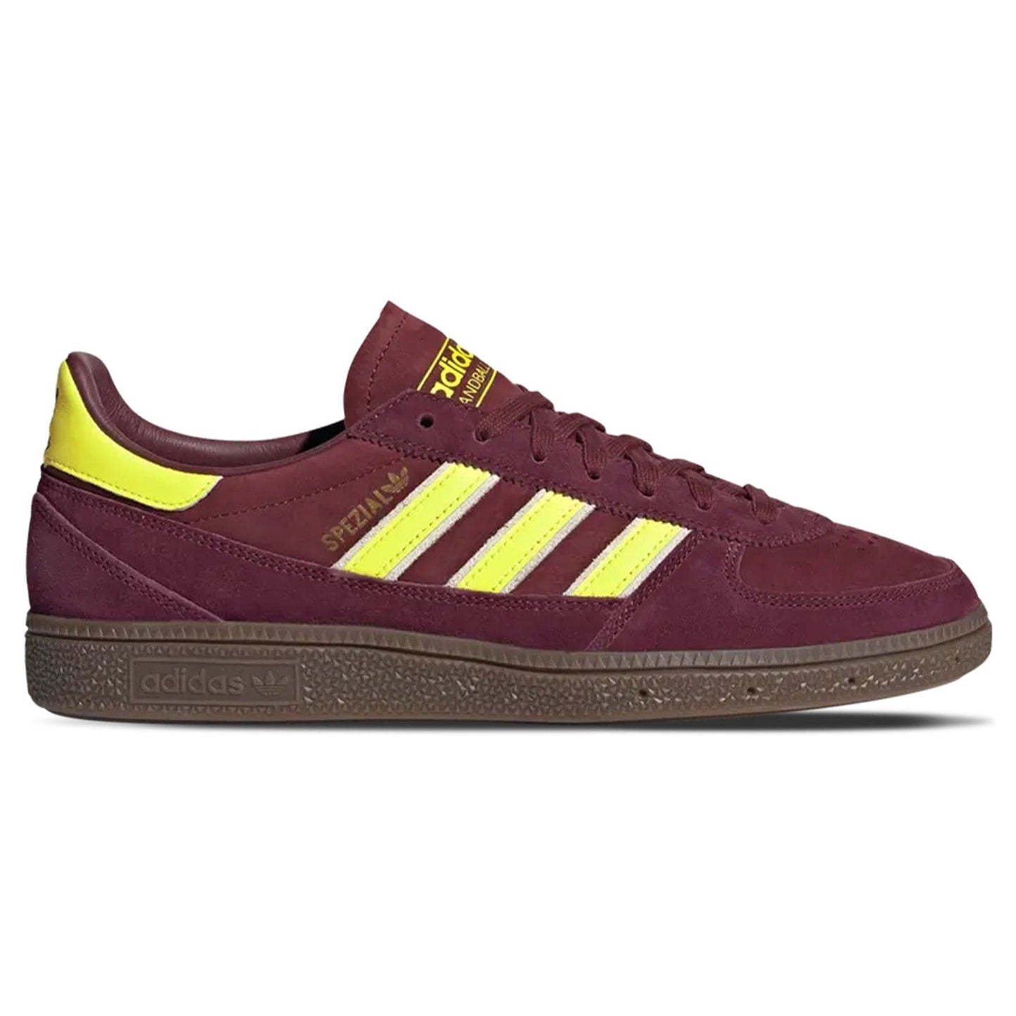 adidas Handball Spezial 'Weltmeister Pack - Shadow Red Solar Yellow' — UK 3.5 | EU 36 | US 4 — Side View