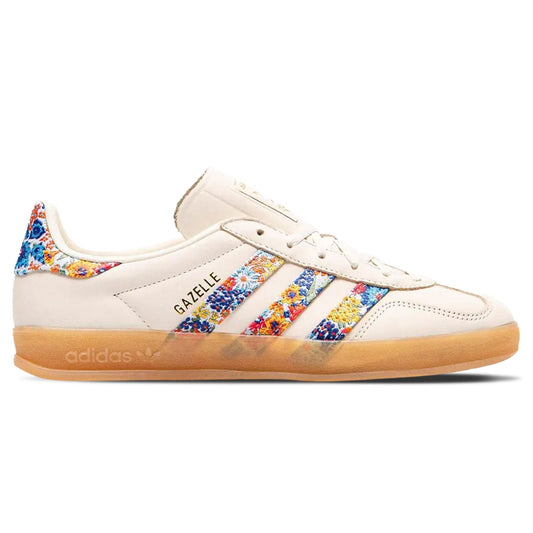 Liberty London x adidas Gazelle Indoor Wmns 'Floral Embroidery - Off White' — UK 3.5 | EU 36 | US 5.5 — Side View
