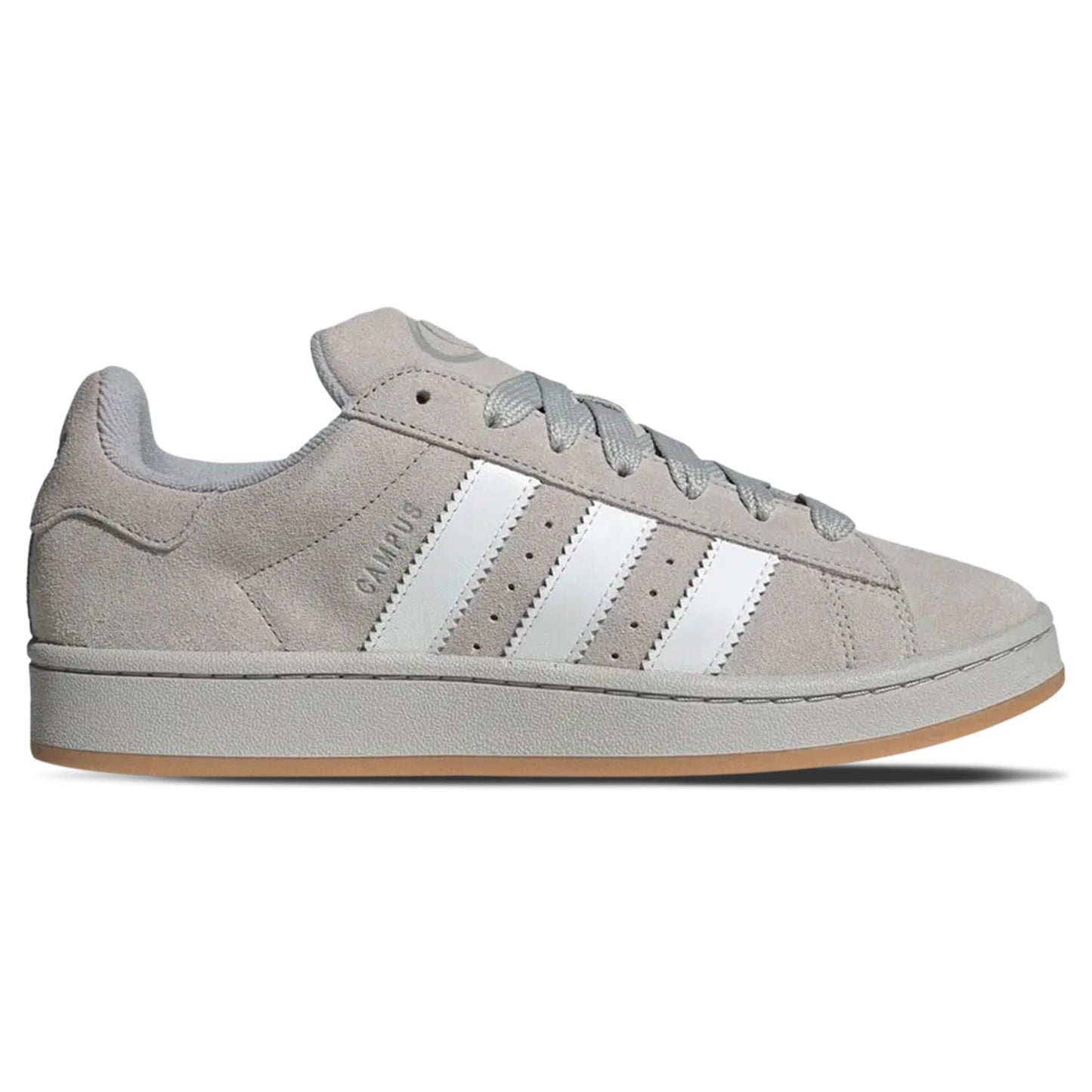 Adidas Campus 00s 'Grey White Gum' — UK 3.5 | EU 36 | US 4 — Side View