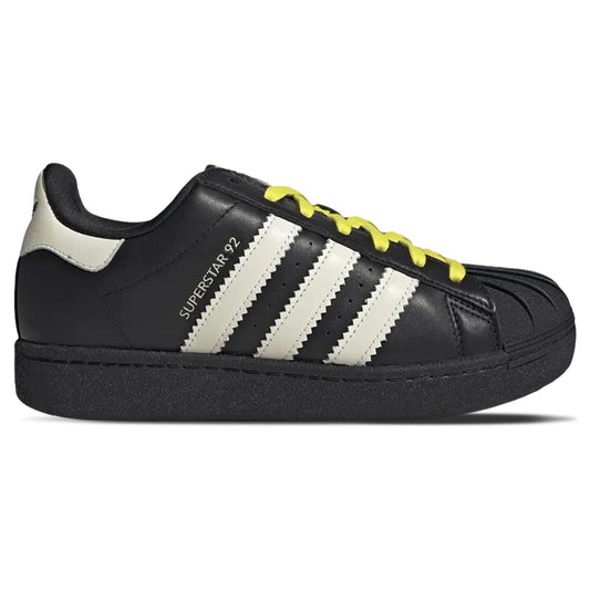 Pharrell x Adidas Superstar 92 'Virginia - Black' — UK 3.5 | EU 36 | US 4 — Side View