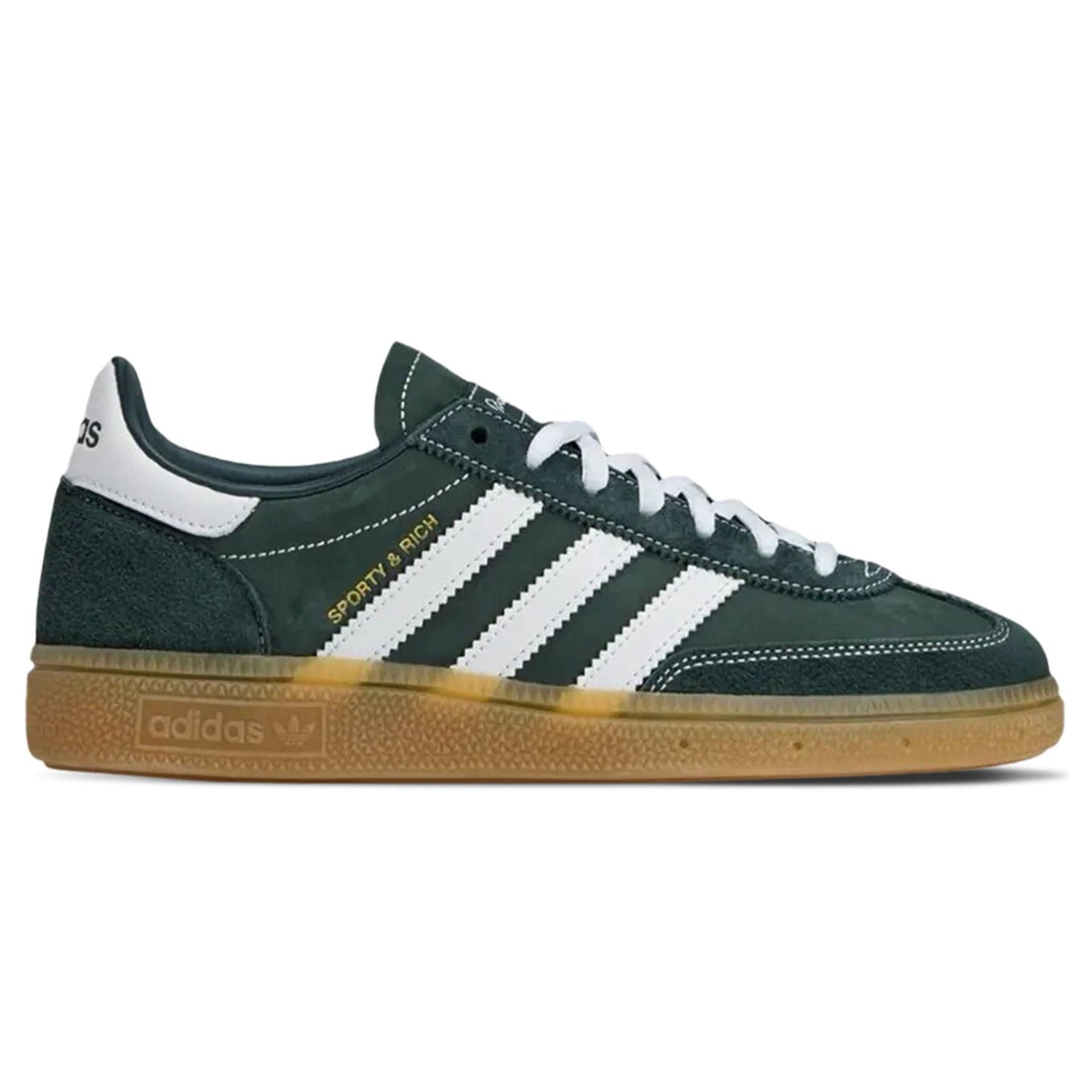 adidas Handball Spezial x Sporty & Rich 'Dark Green' — UK 3.5 | EU 36 | US 4 — Side View