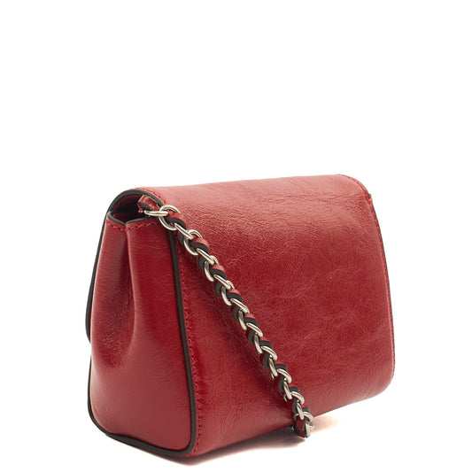 Mulberry Mini Bag Lily - Mini in Lancaster Red, Leather — Side View