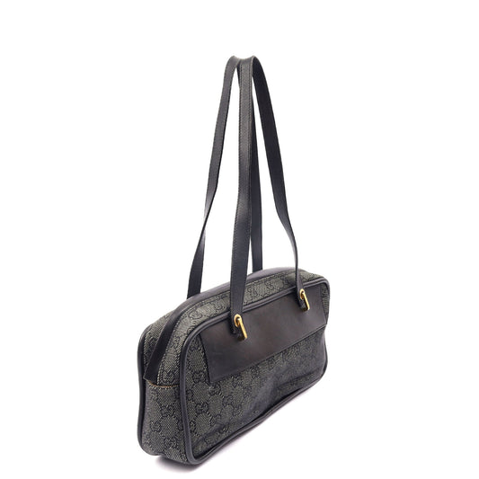 Gucci Shoulder Bag Shoulder Bag in Night Courrier GG Supreme, Canvas — Side View