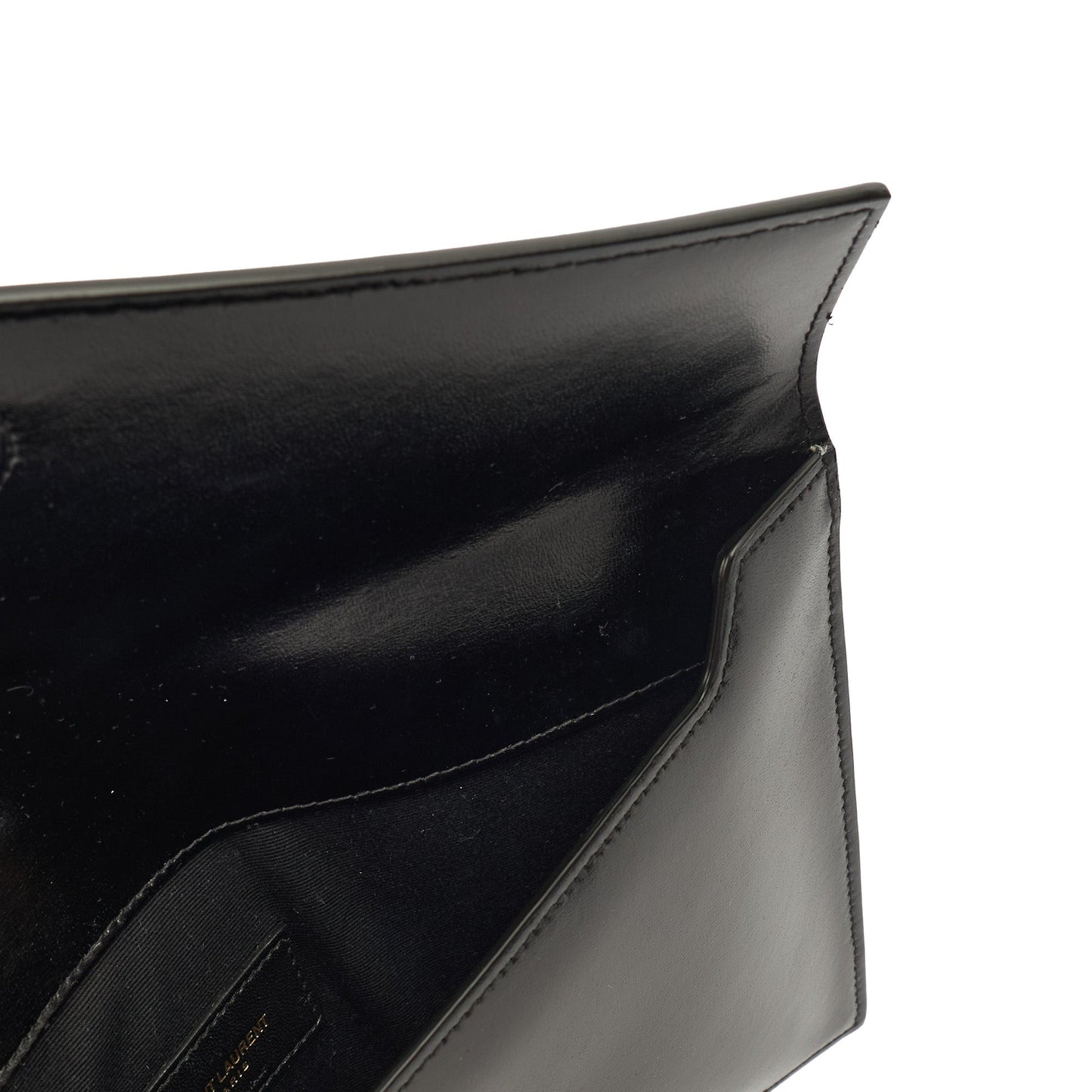Saint Laurent Clutch Uptown Pouch in Black, Calfskin Leather — Alternate View 14