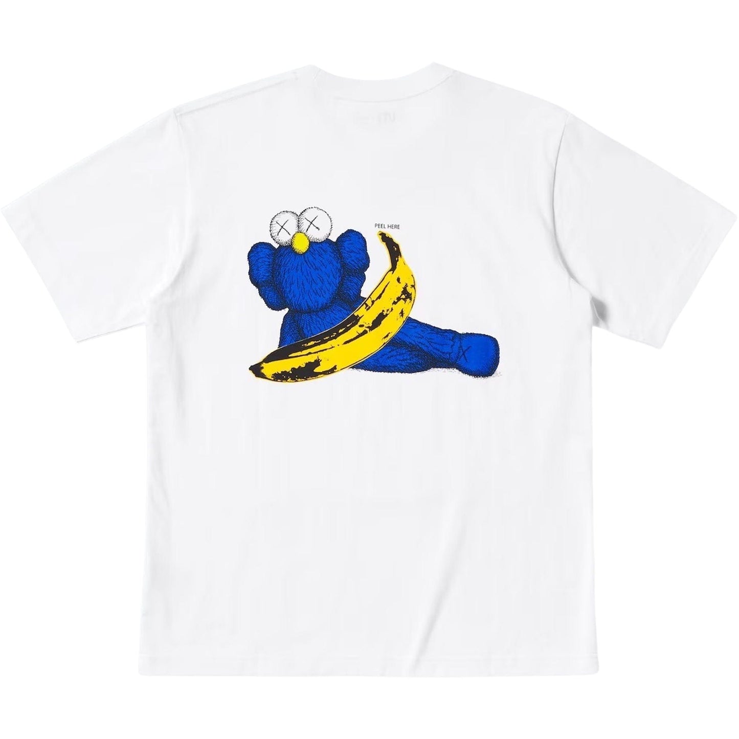 KAWS x Warhol UNIQLO UT Graphic T-Shirt 'White Blue' — XXS — Side View