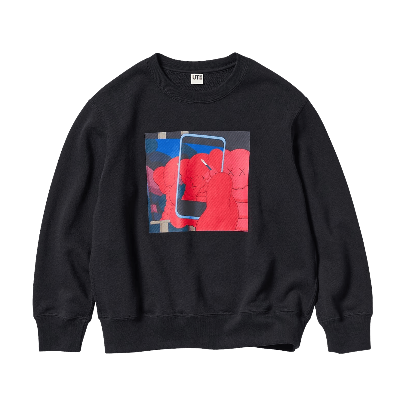 KAWS x Warhol x UNIQLO UT Graphic Sweatshirt Kids 'Black' — 3-4Y — Side View