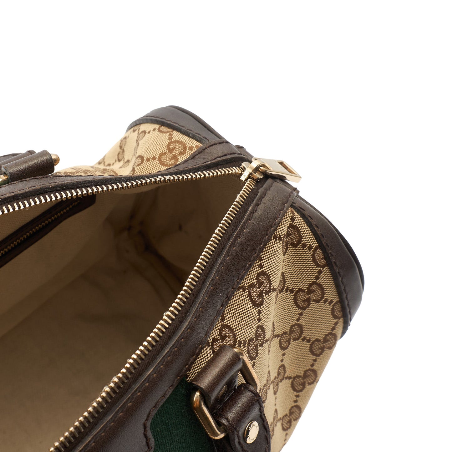 Gucci Tote Boston in Brown, GG Supreme Canvas — Alternate View 12