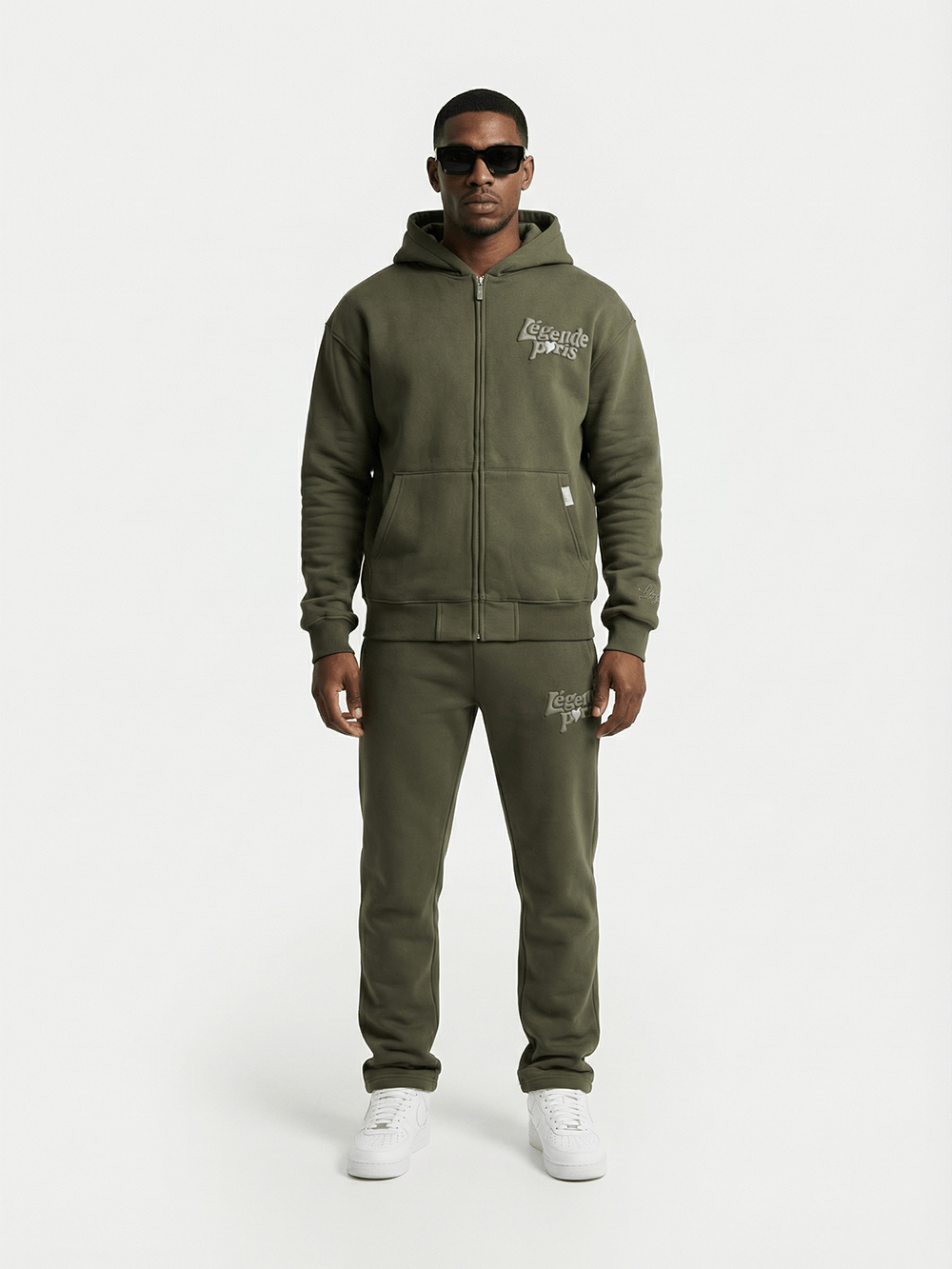 Legende Paris LND Tonal Jogger - Khaki — XS — Back View