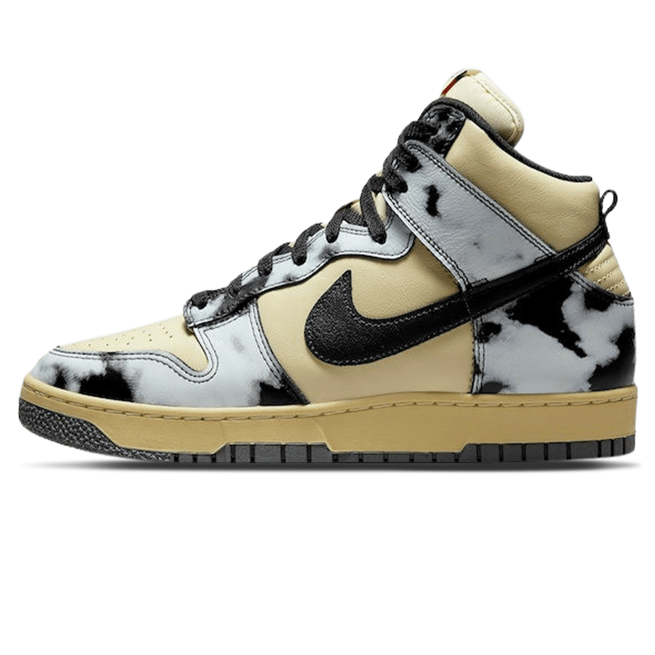Nike Dunk High 1985 'Black Acid Wash' — UK 3 | EU 35.5 | US 3.5 — Front View