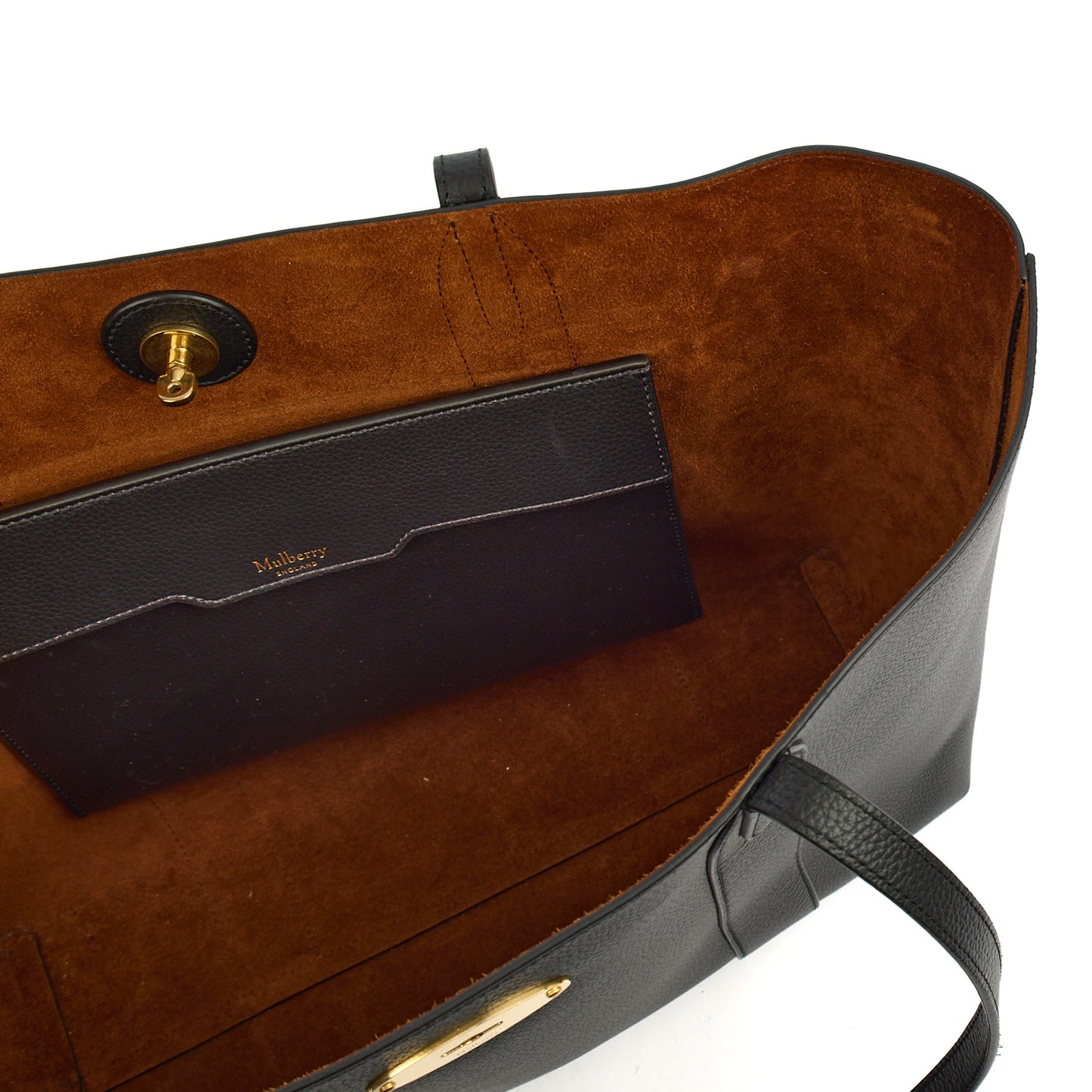 Mulberry Tote Bayswater Tote in Black, Leather — Alternate View 7