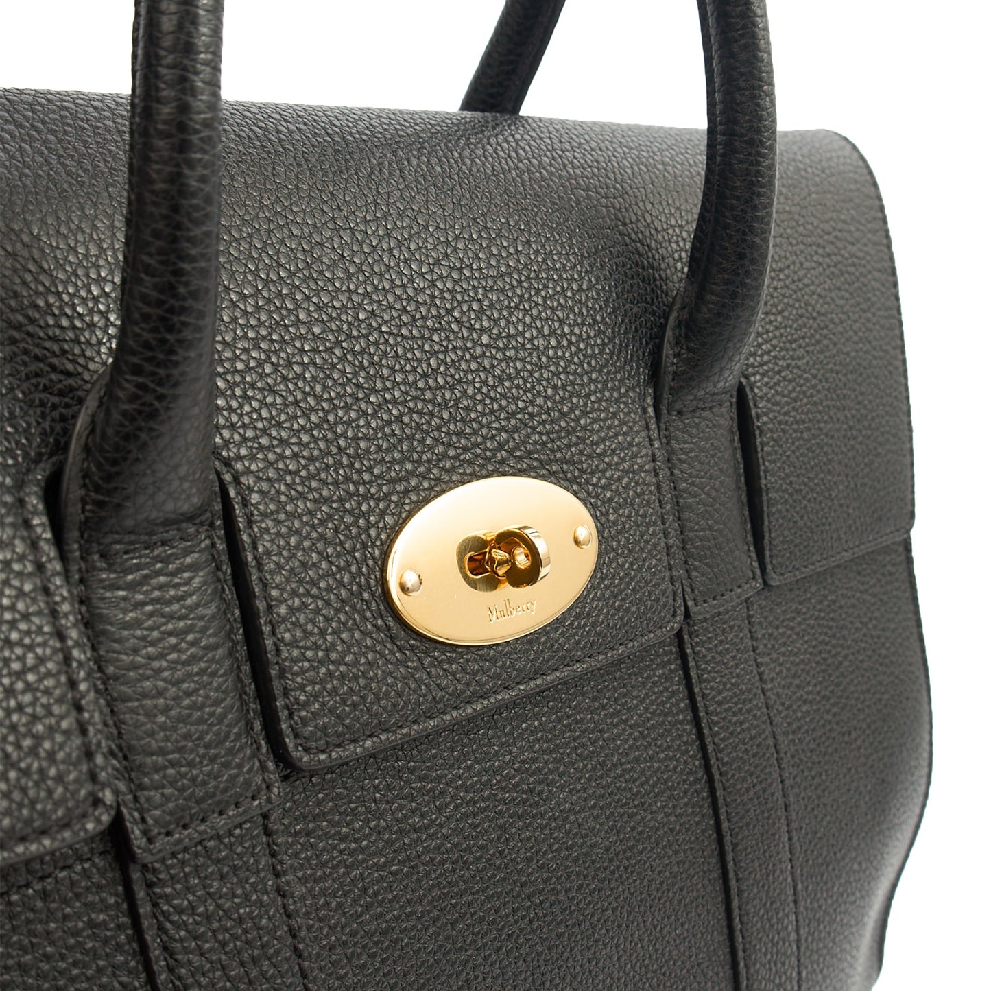 Mulberry Tote Bayswater with Strap in Black, Calfskin Leather — Alternate View 18