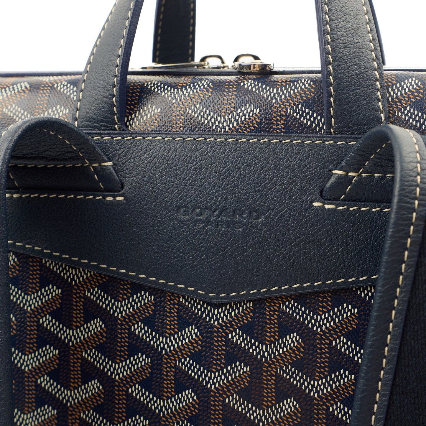 Goyard Backpack Cisalpine Backpack in Blue, Leather — Alternate View 7