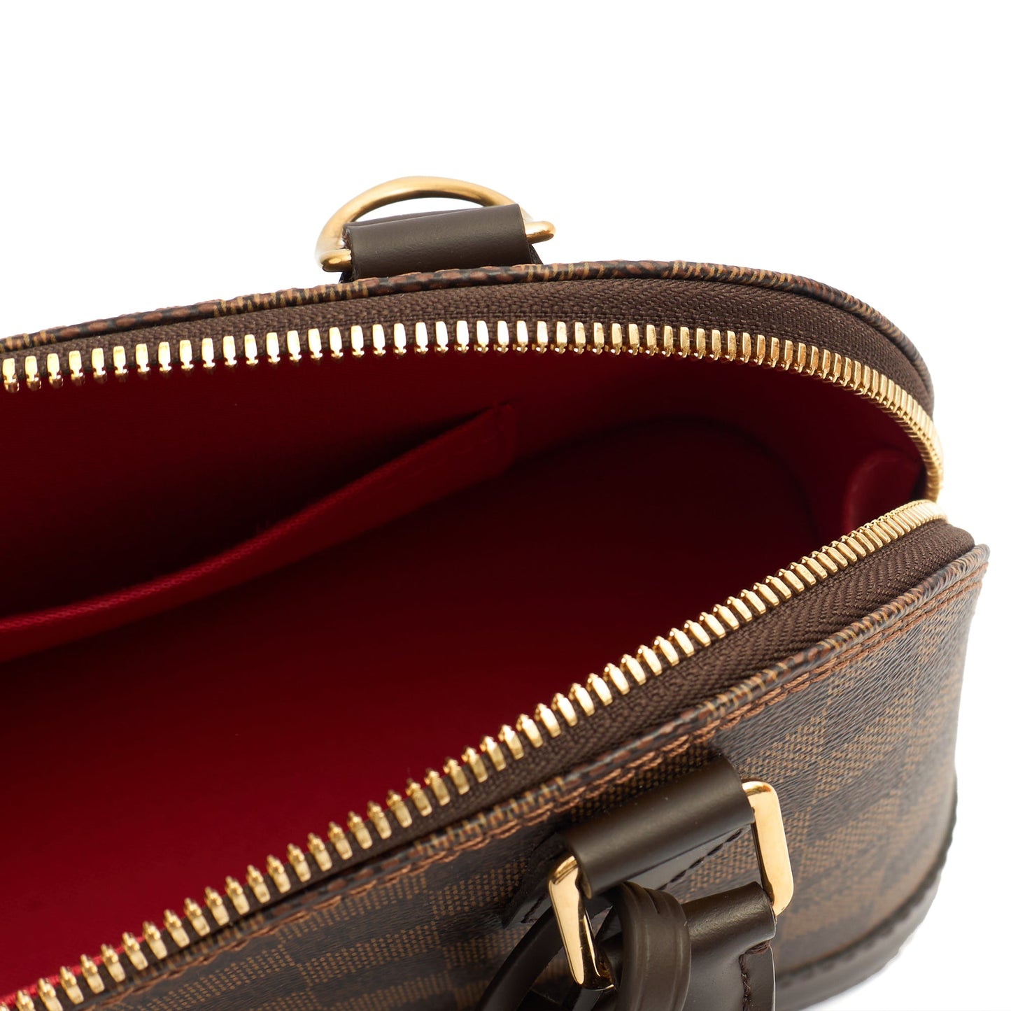Louis Vuitton Top Handle Alma BB in Damier Ebene, Canvas — Alternate View 7