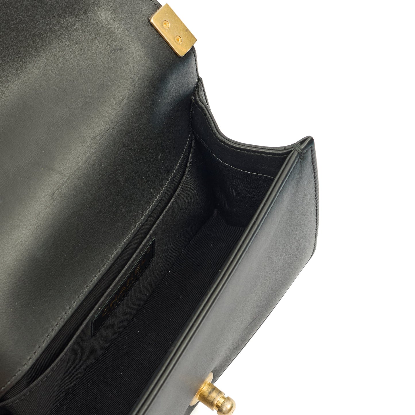 Chanel Mini Bag Boy - Mini in Metallic, Leather — Alternate View 33