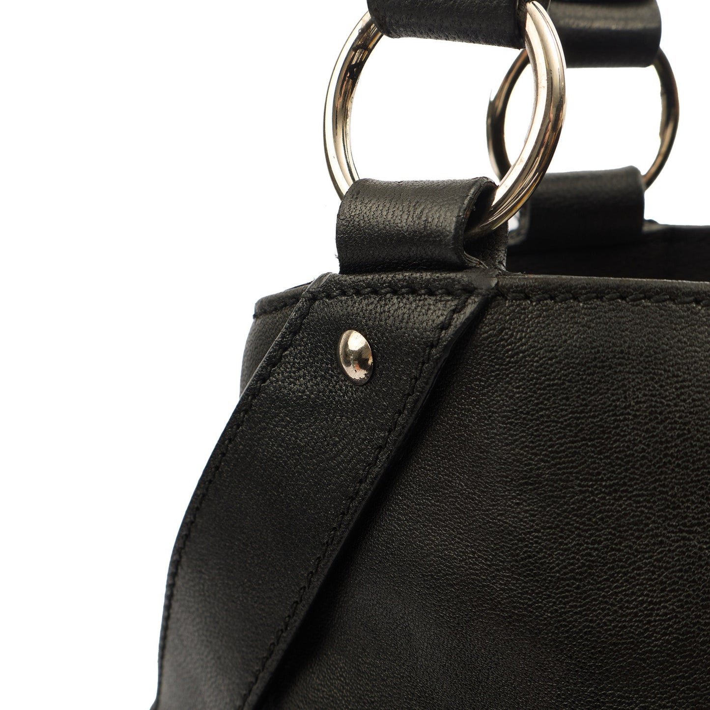 Saint Laurent Tote Tote in Black, Calfskin Leather — Alternate View 12