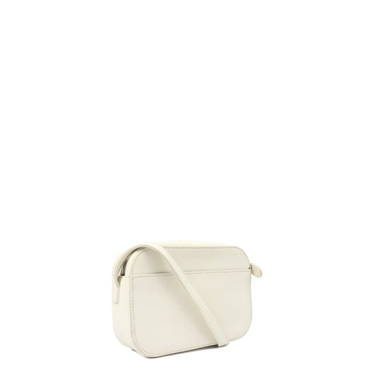 Balenciaga Cross Body Ville XS Camera Bag in White, Veau (Calfskin) — Side View