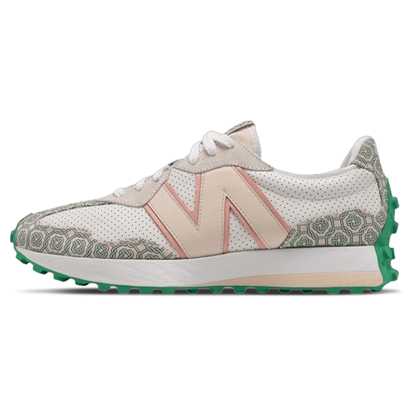 New Balance x Casablanca 327 'Munsell White Green' — UK 3.5 | EU 36 | US 4 — Front View