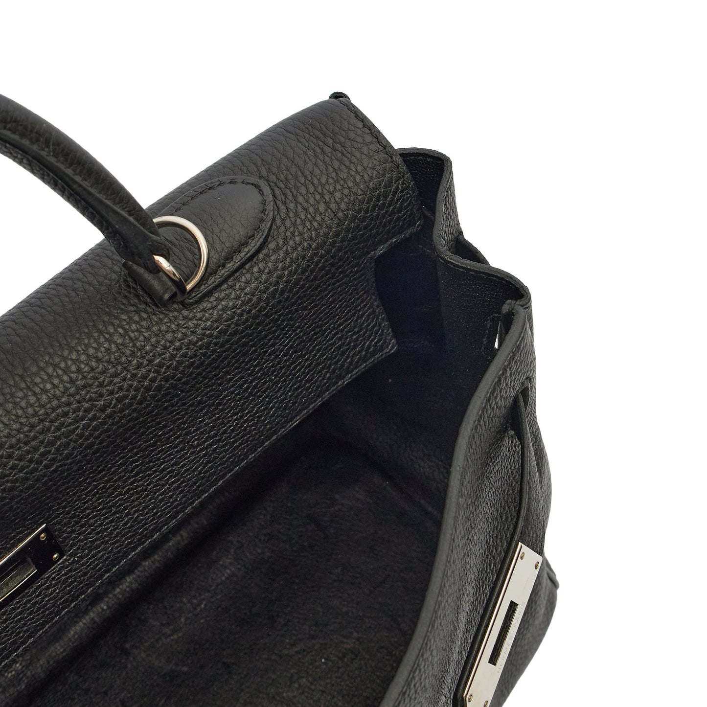 Hermes Kelly 35 in Black, Togo Leather — Alternate View 33