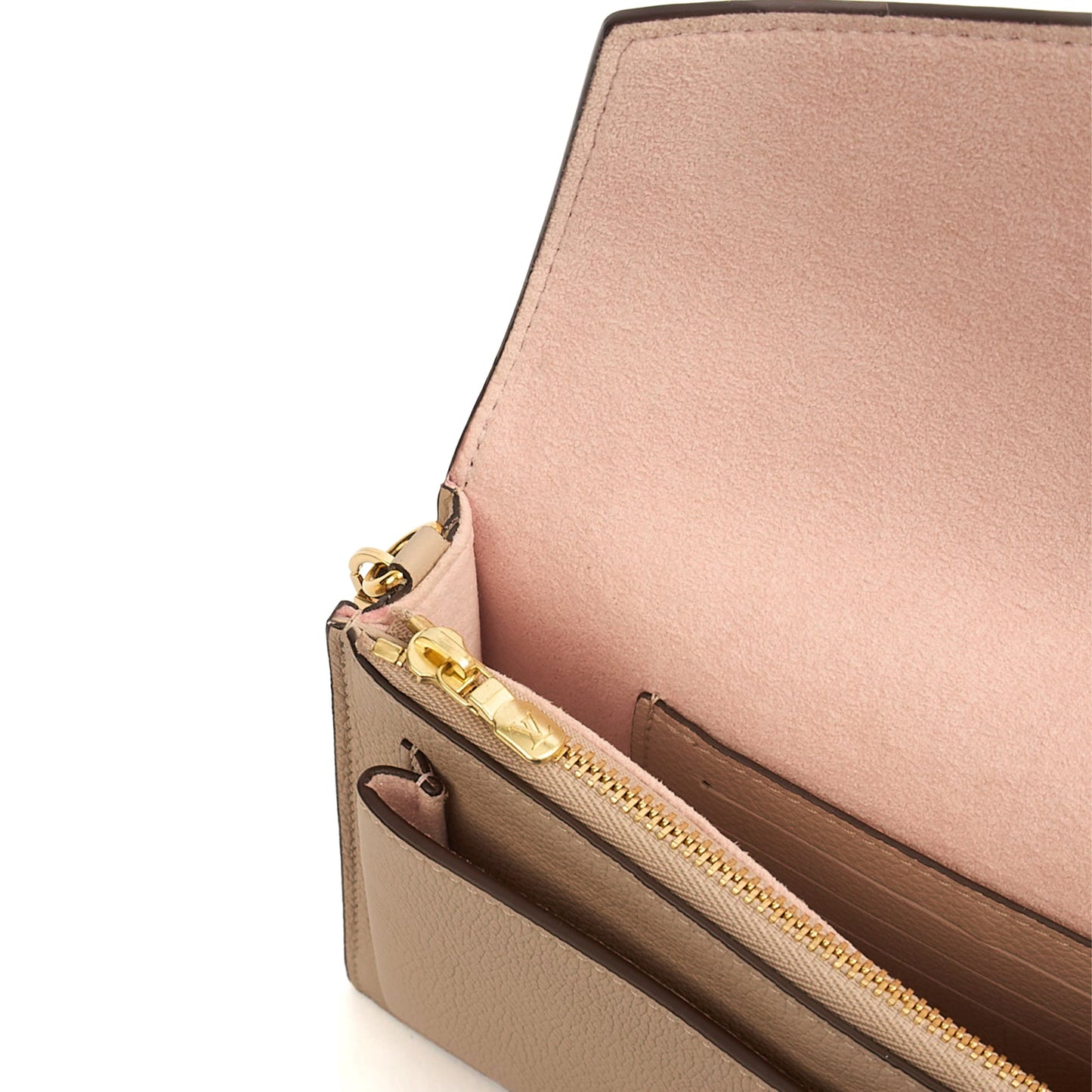 Louis Vuitton Cross Body Mylockme Chain Pochette in Neutral, Leather — Alternate View 7