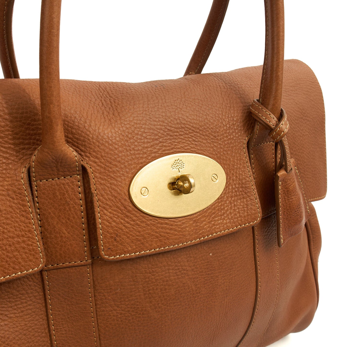 Mulberry Tote Bayswater Heritage in Oak, Leather — Lifestyle View