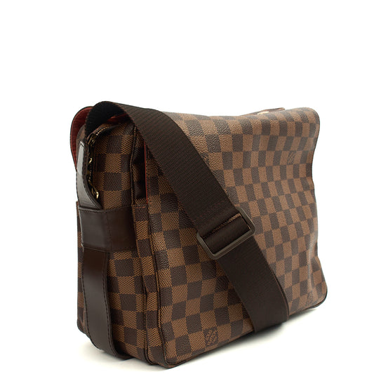 Louis Vuitton Shoulder Bag Naviglio in Damier, Canvas — Side View
