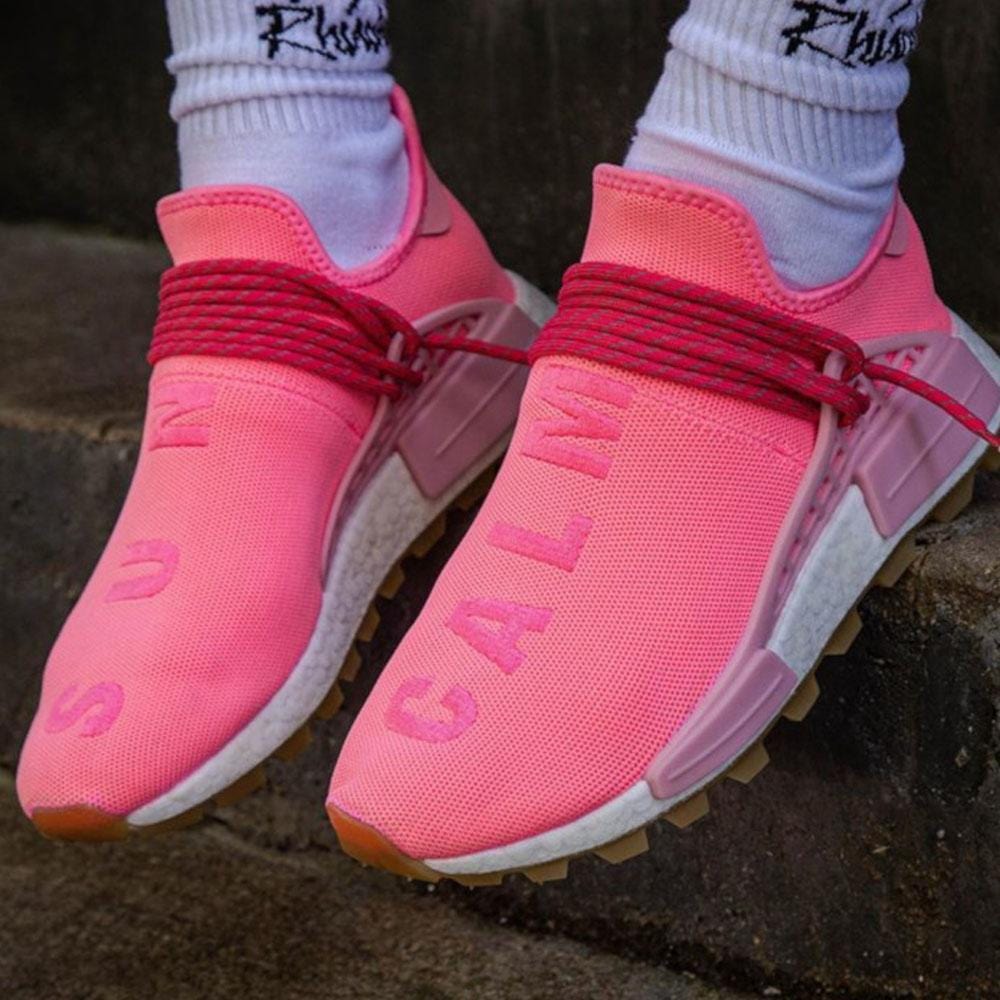 Pharrell x adidas NMD Human Race Gum Pack Pink — UK 3.5 | EU 36 | US 4 — Top View