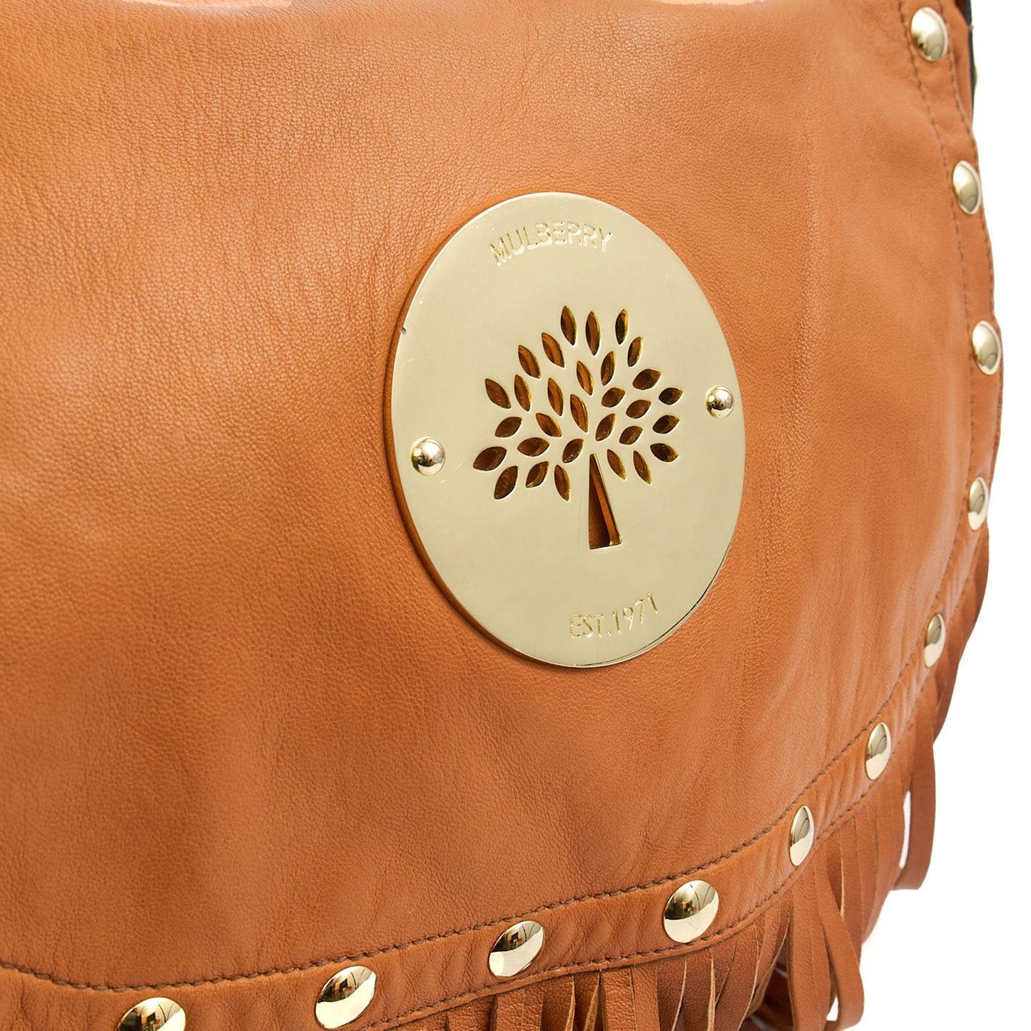 Mulberry Cross Body Daria Satchel in Deer Brown, Calfskin Leather — Alternate View 12