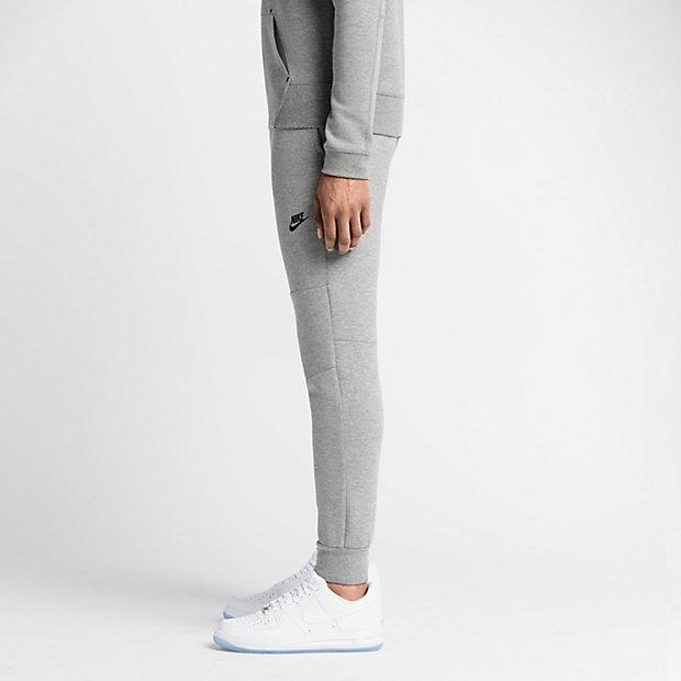 NIKE TECH FLEECE MEN'S TROUSERS - Medium Grey-Black — XXS — Alternate View 7
