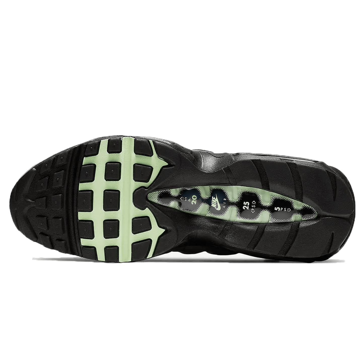 Nike Air Max 95 'Fresh Mint' — UK 3 | EU 35.5 | US 3.5 — Top View