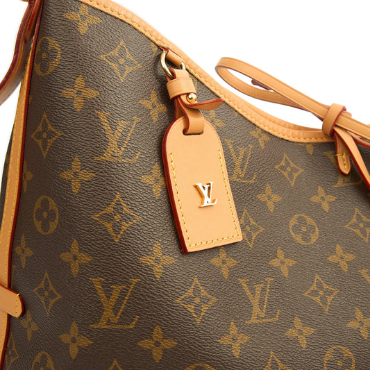 Louis Vuitton CarryAll Vibe MM Bag in Monogram, Canvas — Side View