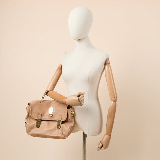 Mulberry Satchel Taylor Satchel in Neutral, Leather — Side View