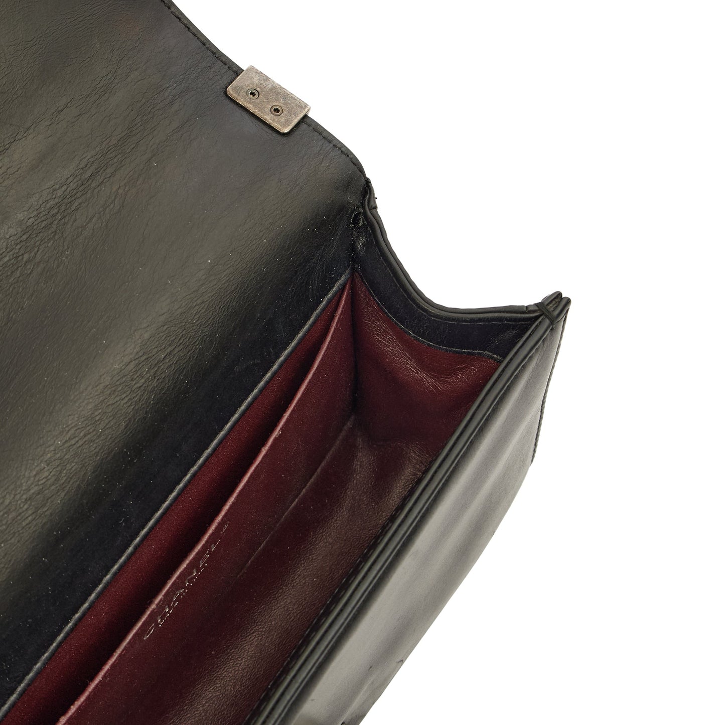 Chanel Boy - Medium in Black, Calfskin Leather — Alternate View 10