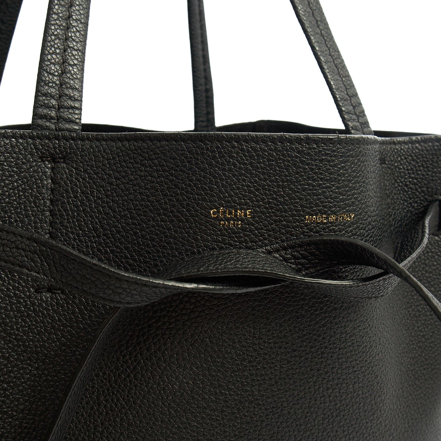 Celine Tote Cabas Phantom - Medium in Black, Leather — Lifestyle View