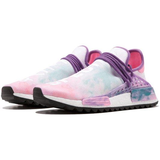 Pharrell x NMD Trail Holi Human Race 'Pink Glow' — UK 3.5 | EU 36 | US 4 — Side View