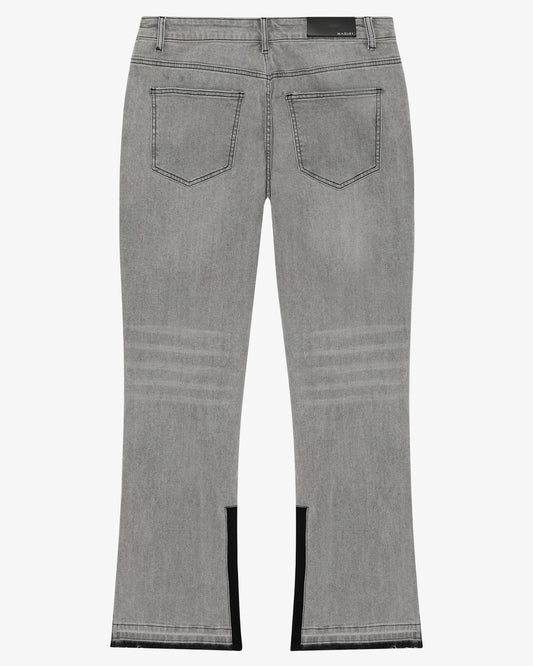 Magiri Pierre Flared Jeans 'Grey' — Grey — Size 28 — Side View