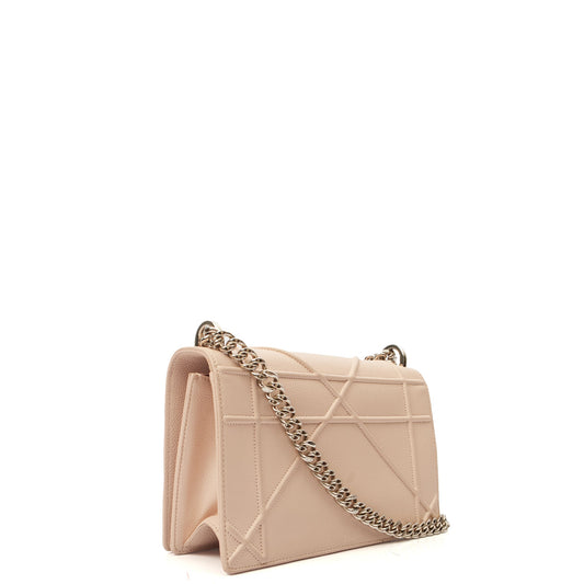 Christian Dior Shoulder Bag Diorama - Medium in Neutral, Calfskin — Side View