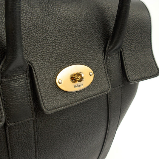 Mulberry Backpack Bayswater Backpack in Black, Leather — Side View