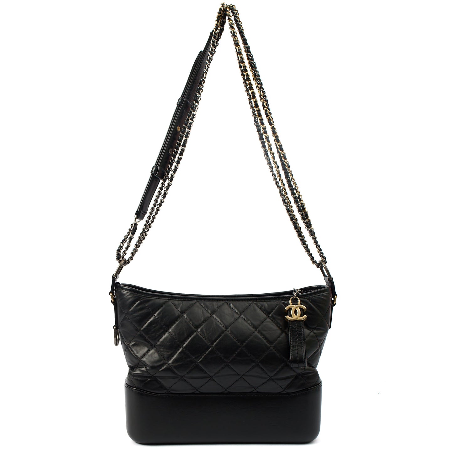 Chanel Tote Gabrielle Hobo - Large in Black, Calfskin Leather — Alternate View 22