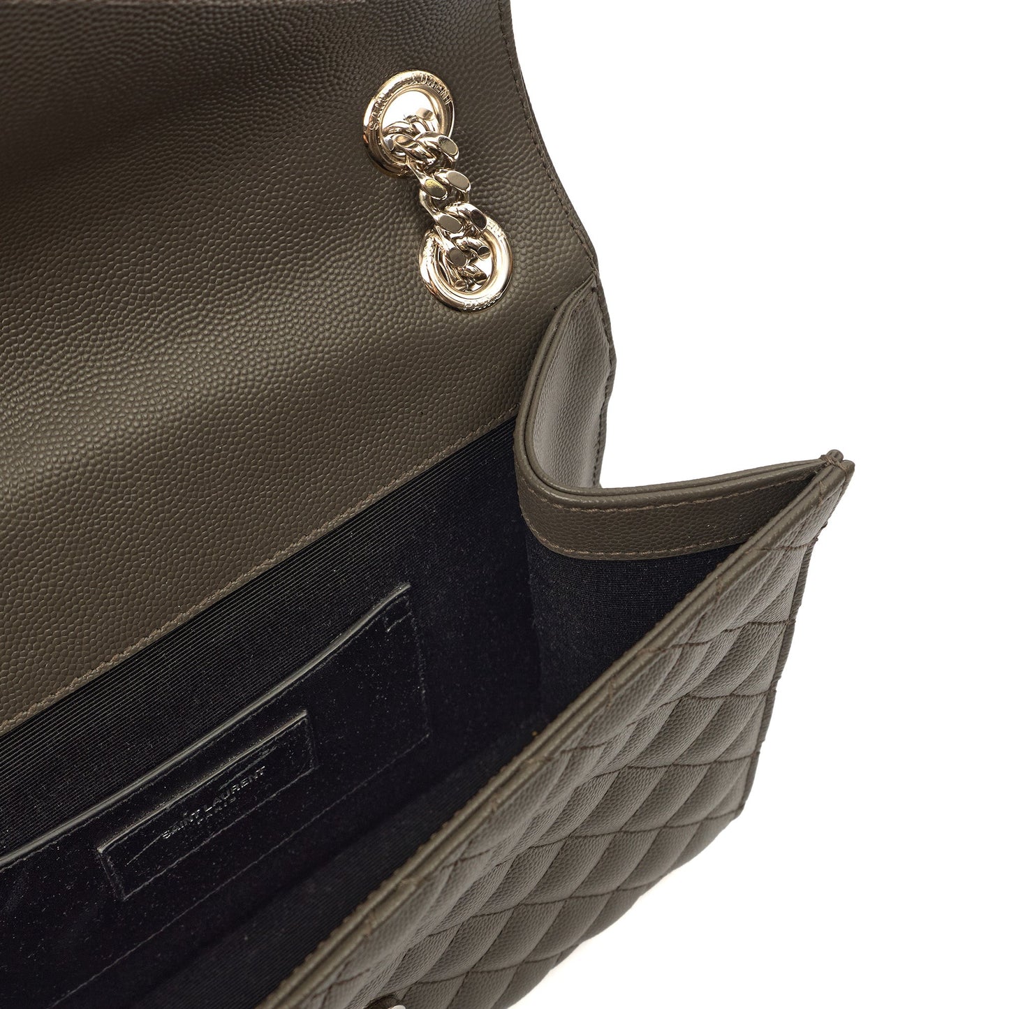 Saint Laurent Cross Body Envelope - Medium in Black, Leather — Alternate View 7