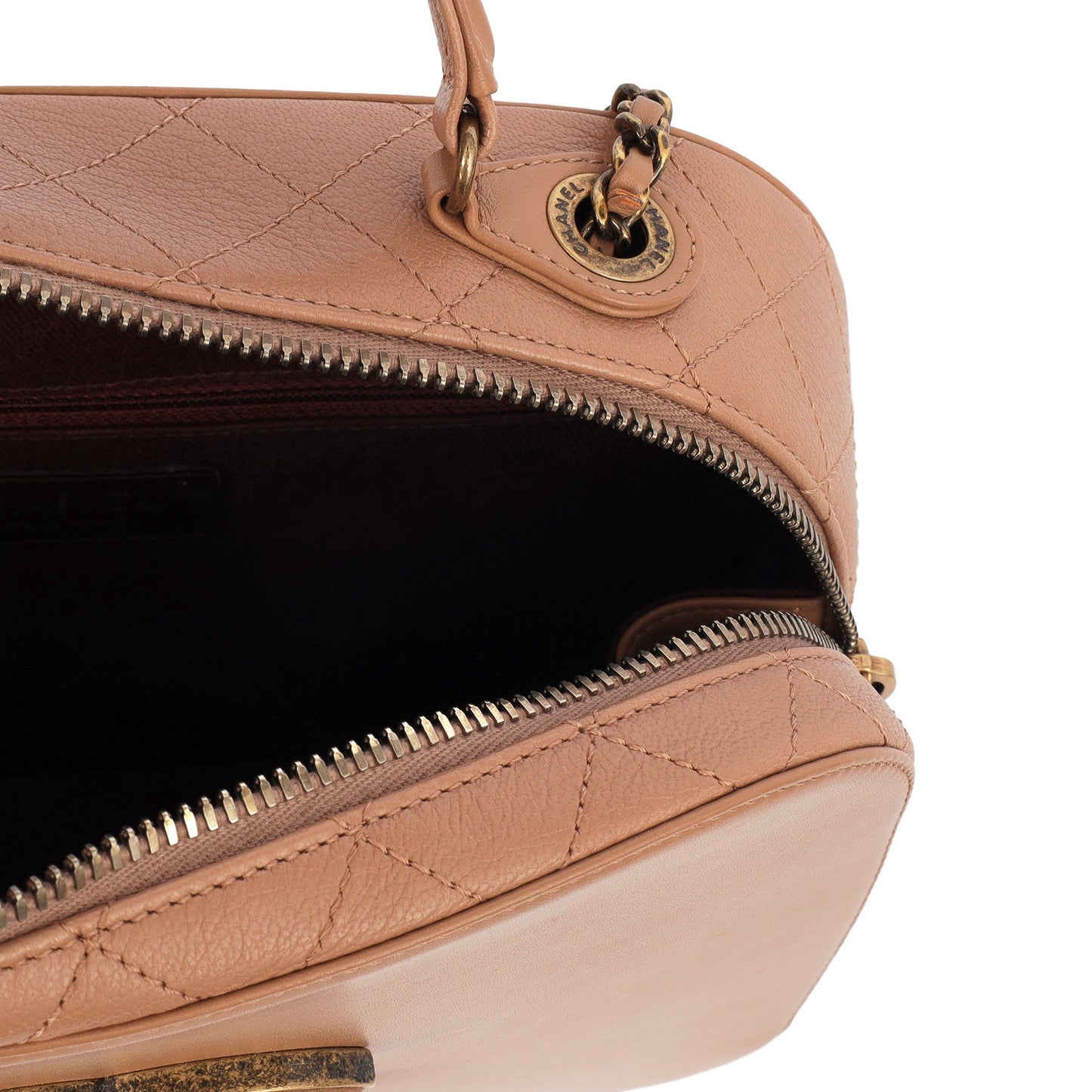 Chanel Cross Body Vanity Case in Brown, Leather — Alternate View 18