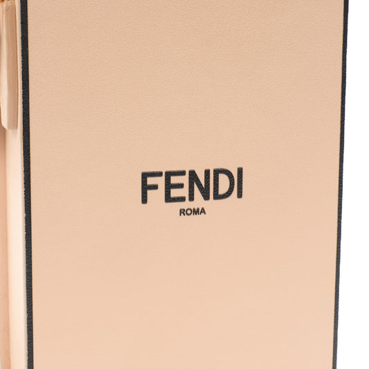 Fendi Cross Body Vertical Box Bag in Pink, Leather — Side View