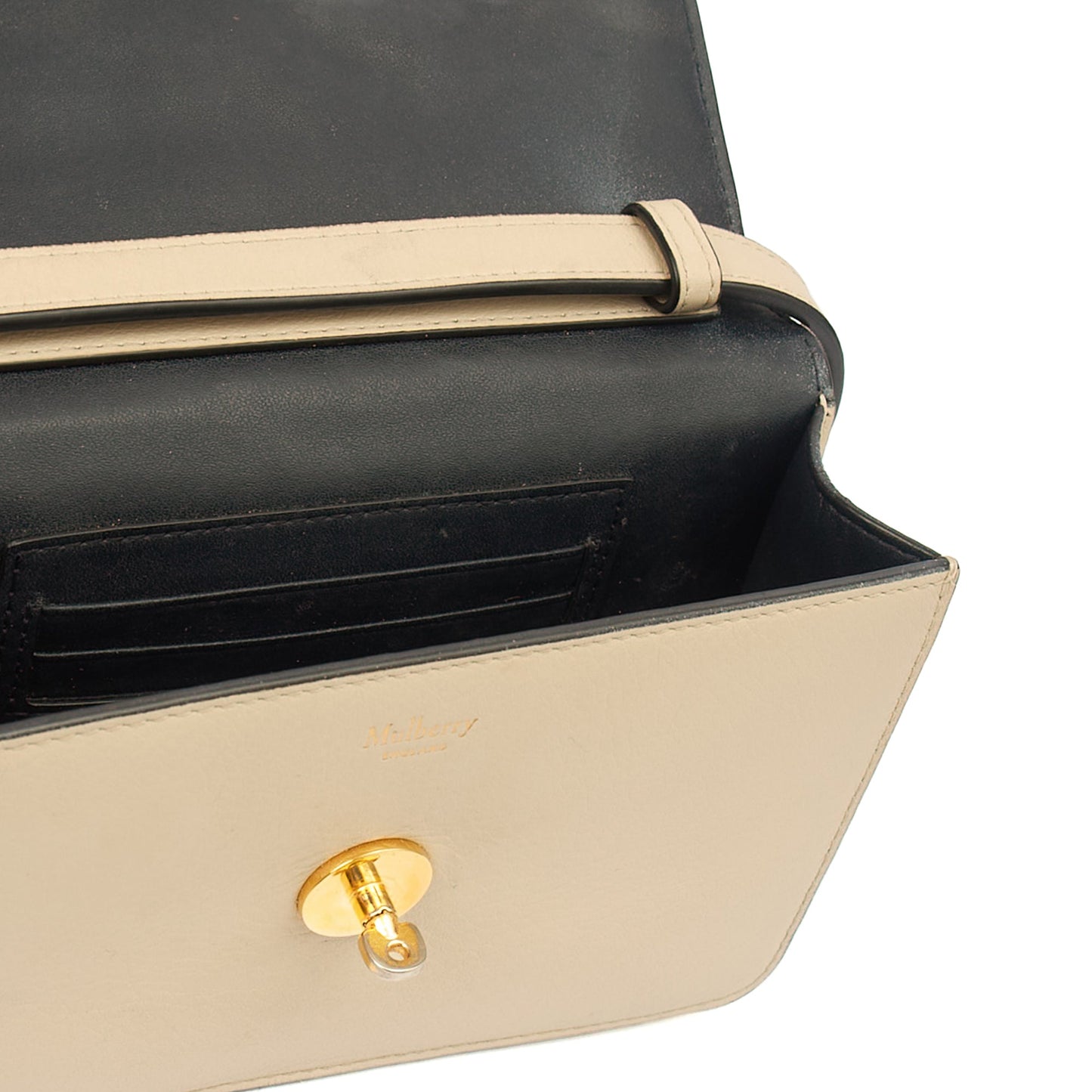 Mulberry Cross Body Darley Shoulder Bag in Neutral, Calfskin Leather — Alternate View 21