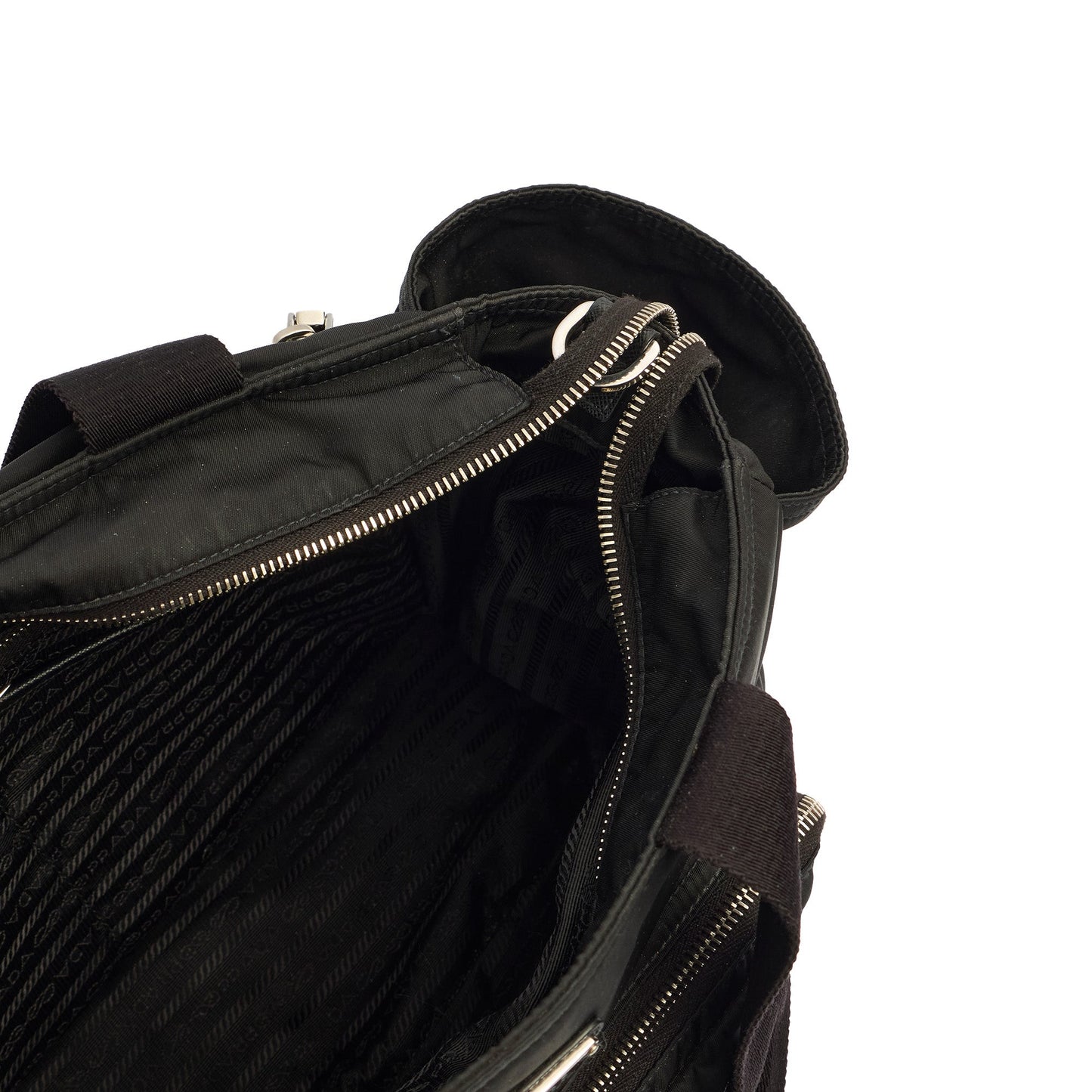 Prada Shoulder Bag Baby Bag in Black, Nylon — Alternate View 21
