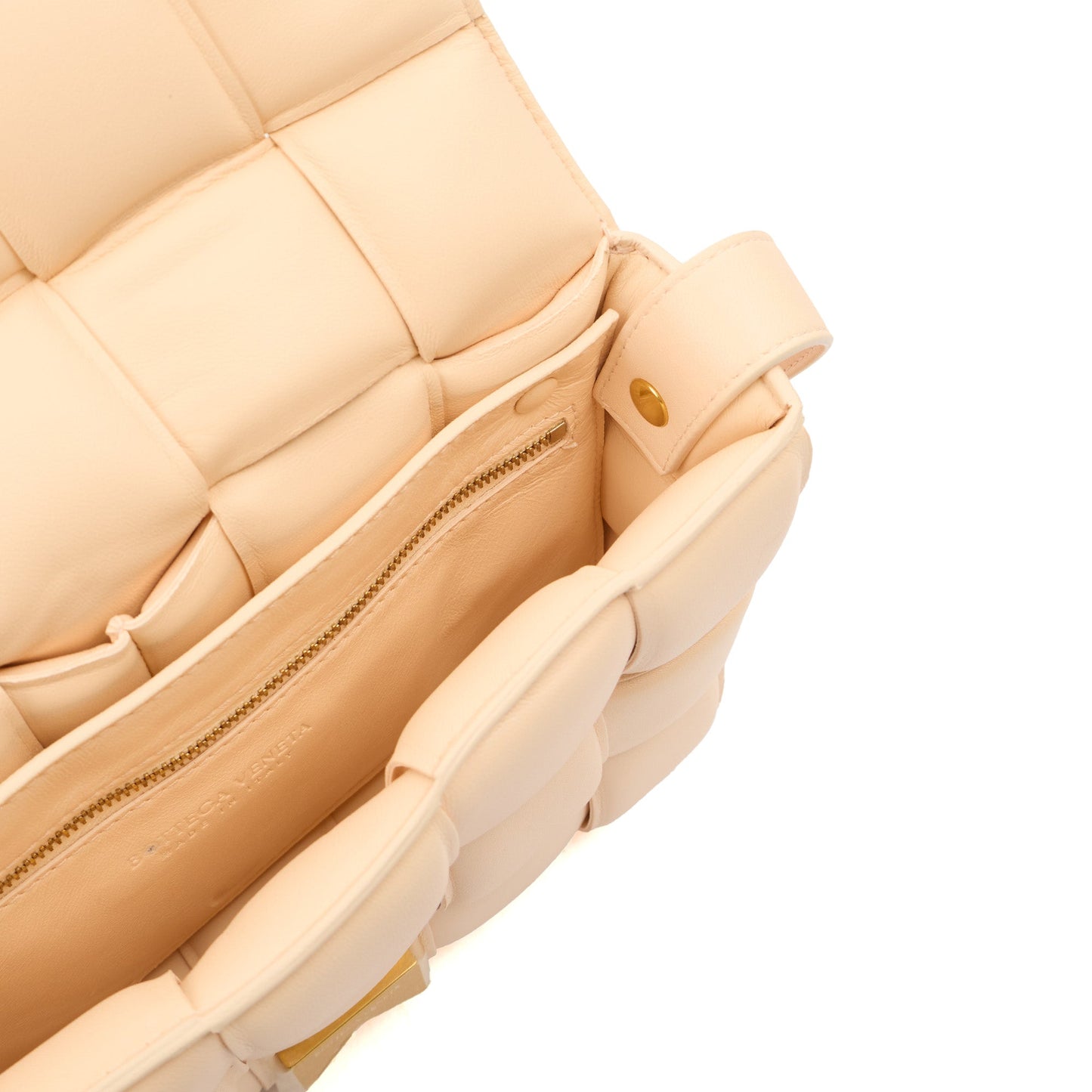 Bottega Veneta Cross Body Padded Cassette in Porridge, Leather — Alternate View 7